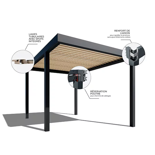 Carport aluminium Lunel