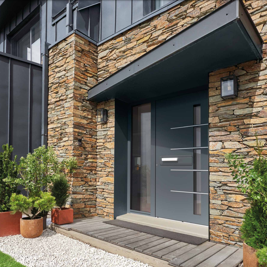 Menuiserie alu Lunel Porte d'entrée alu